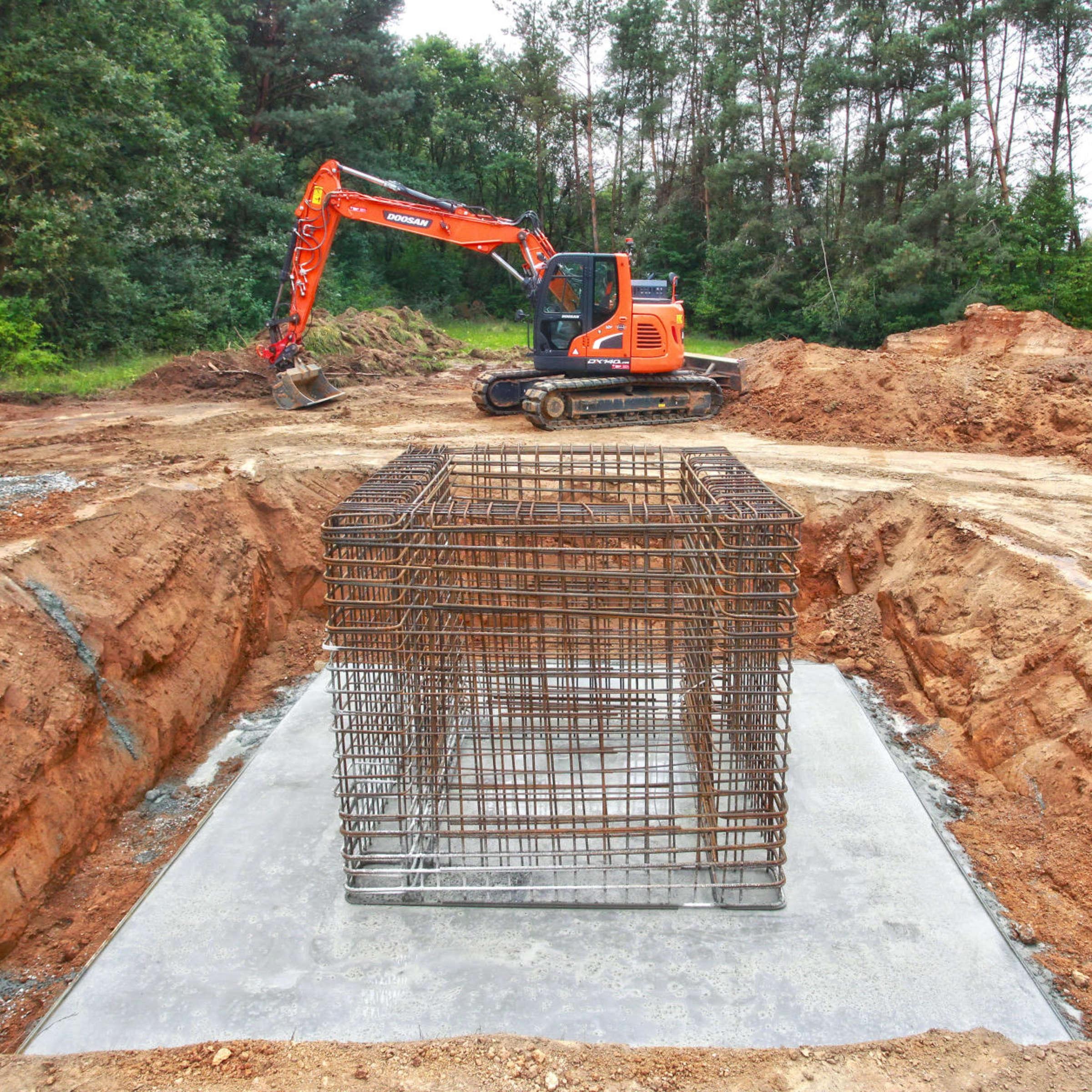 First Gen Construction excavation site with earthwork